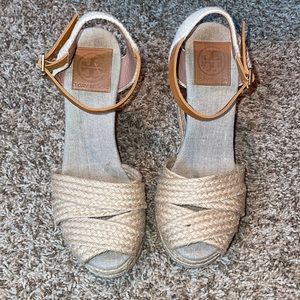 Tory Burch jute espadrille wedges